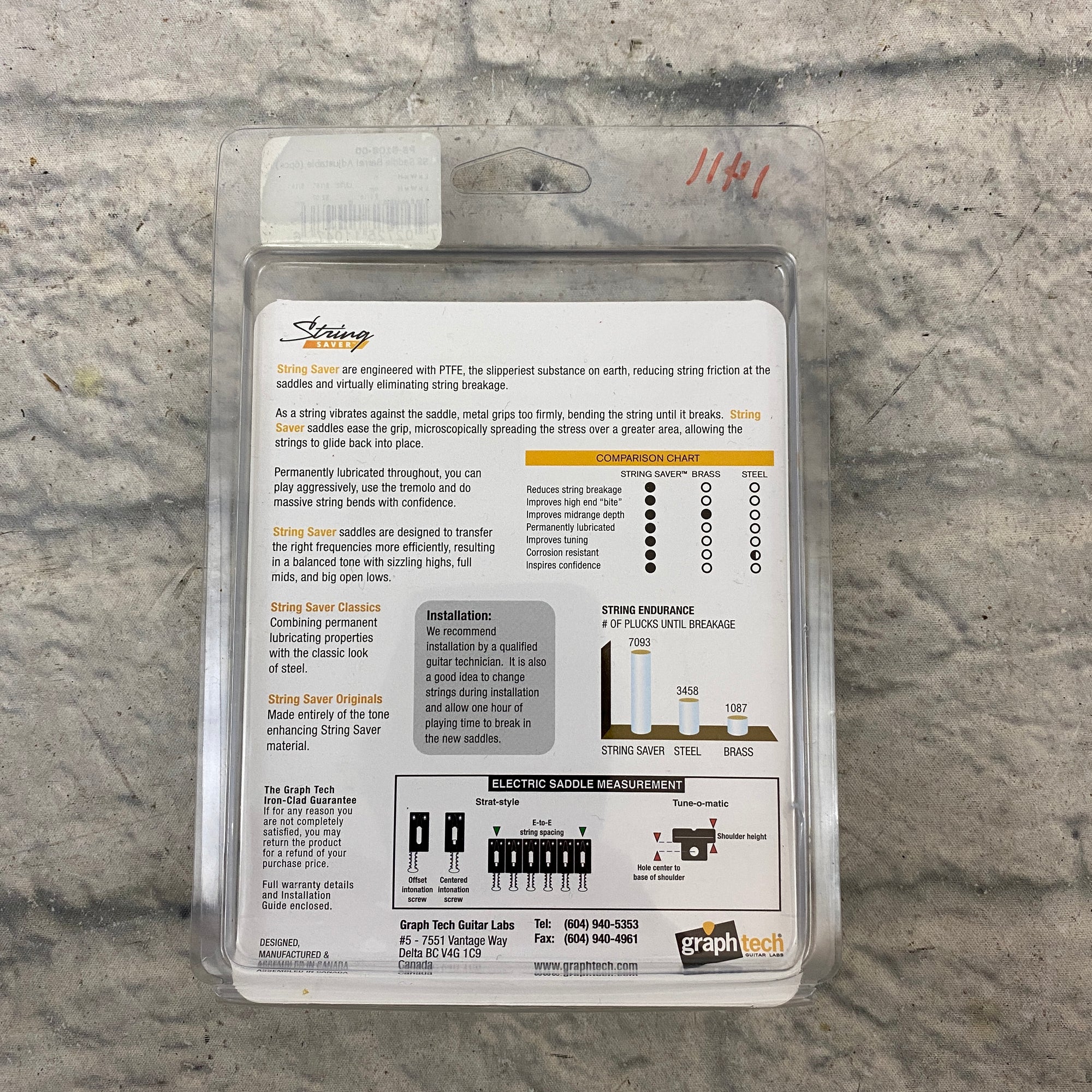 String Saver SS Saddle Barrel Adjustment (6pcs)
