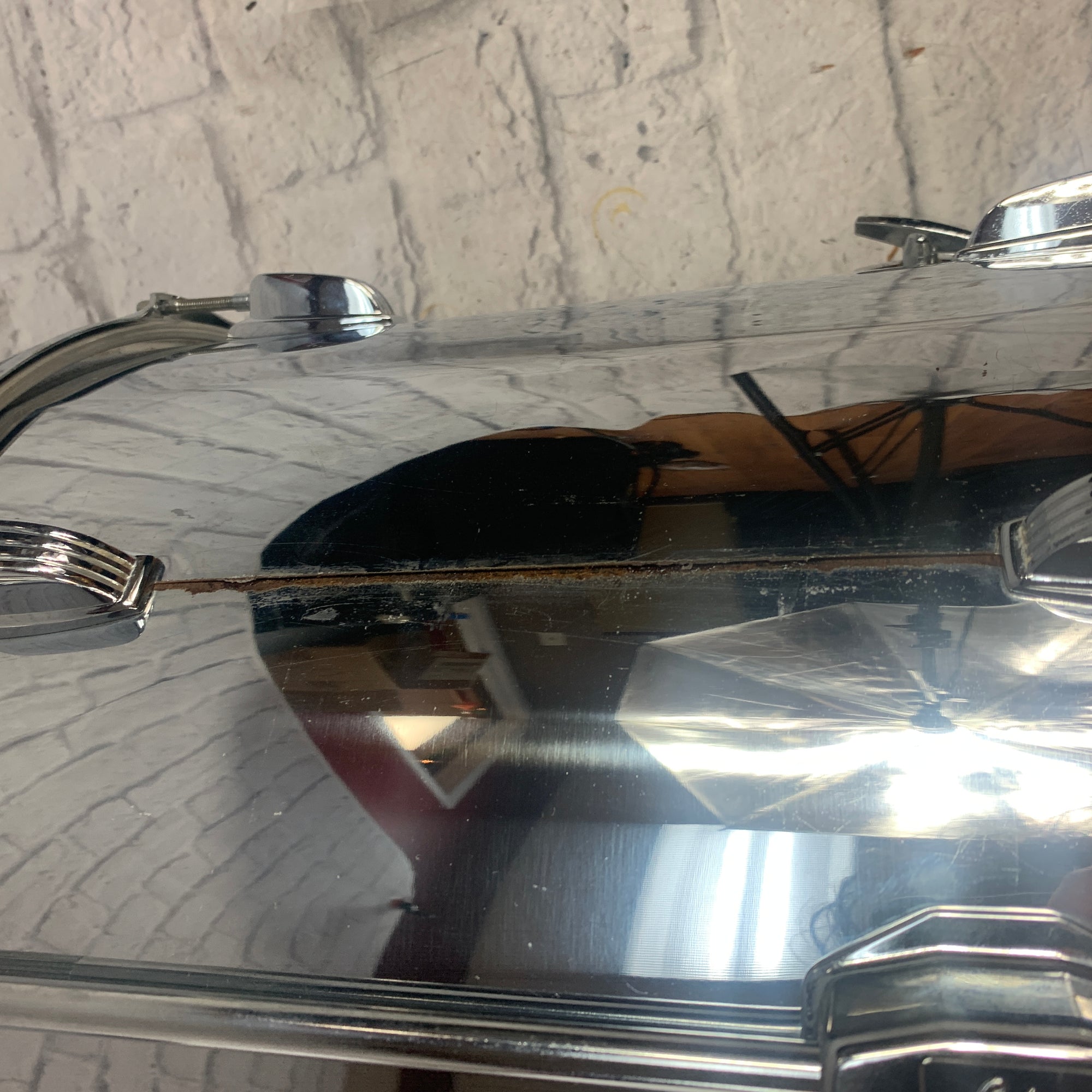 Ludwig Chrome Over Vistalite Floor Tom 18 Floor Tom