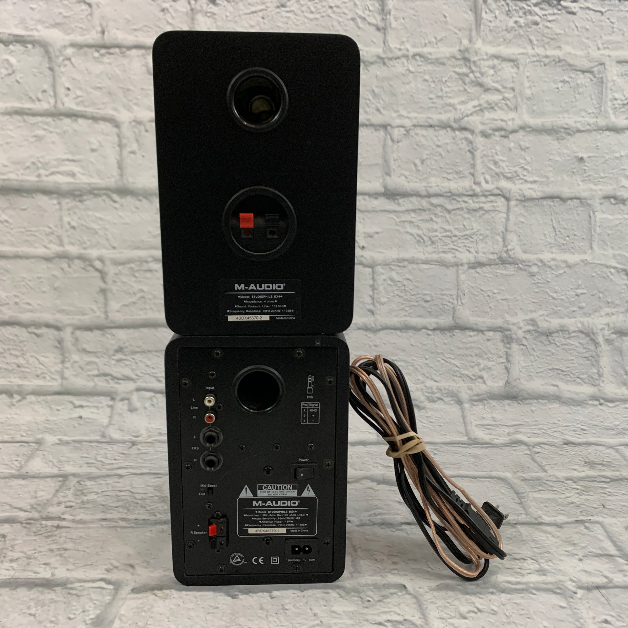 M-Audio Studiophonic DX4 Active Studio Monitor Pair AS IS