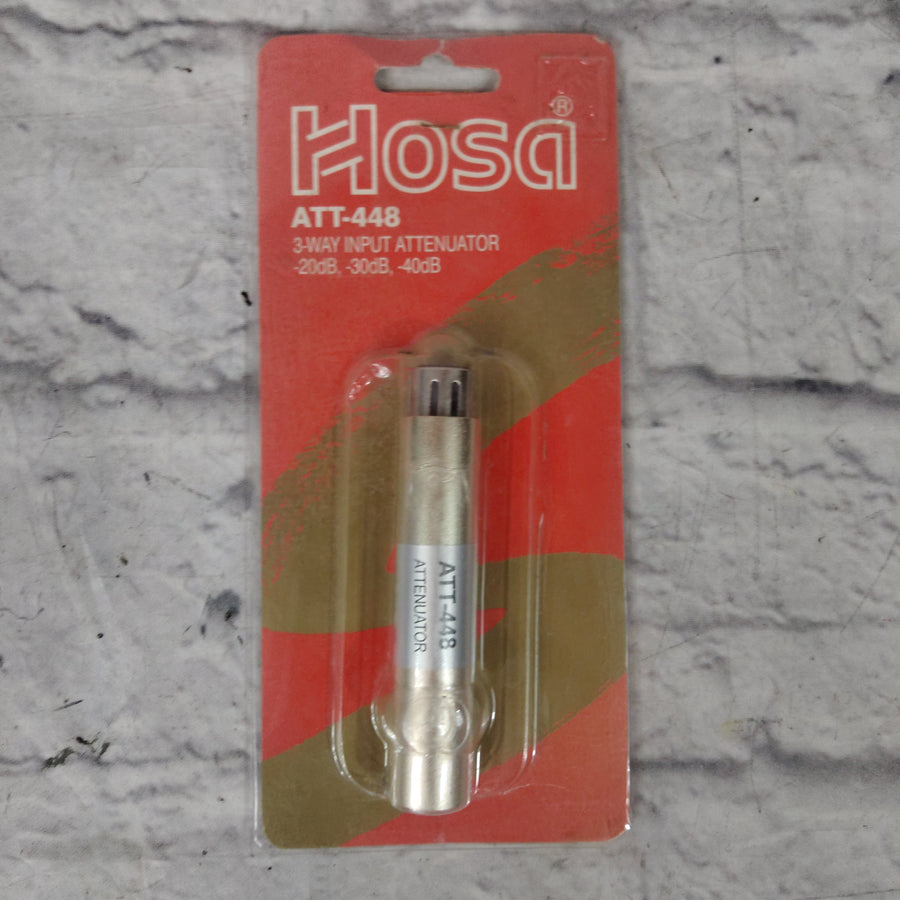 Hosa Technology ATT-448 XLR Female to XLR Male Input Attenuator