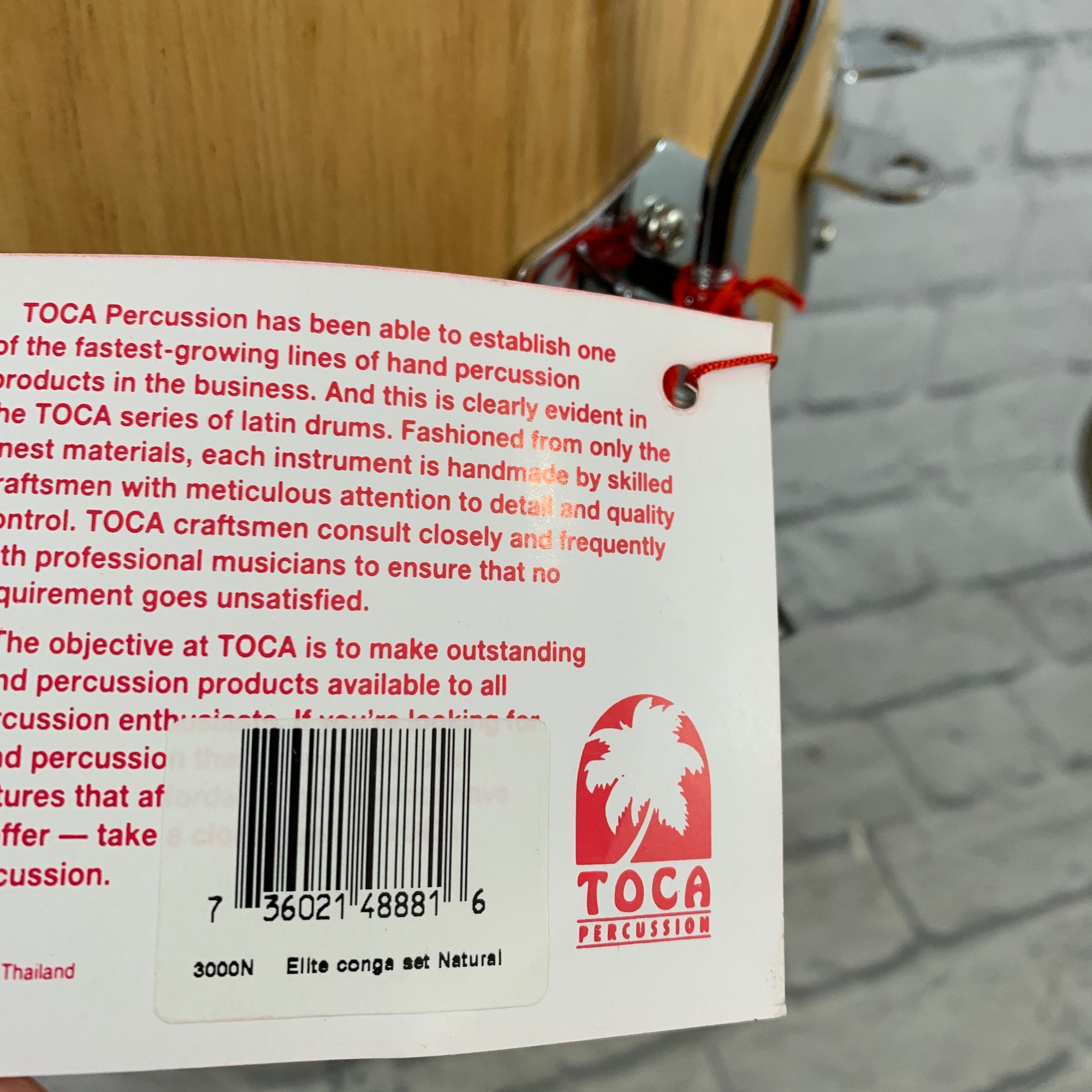 Toca Kaman 11" Quinto Conga Hand Drum Natural Finish 3000N