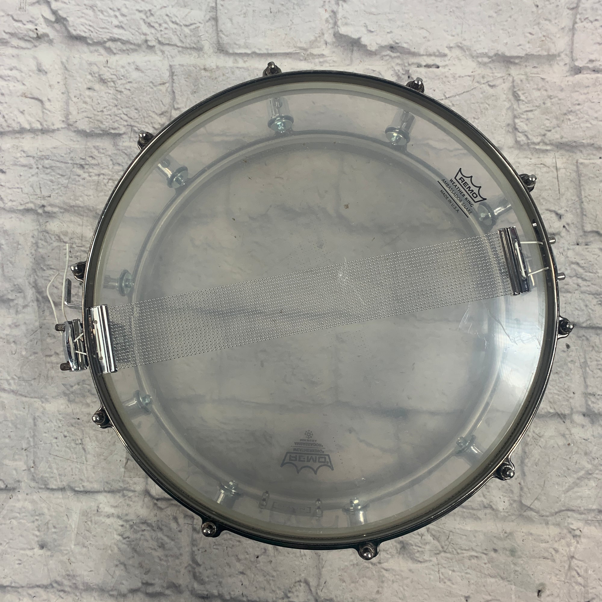 Spaun Drum Co. Clear Acrylic 14 x 6 Snare Drum