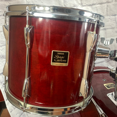 Yamaha Stage Custom 4 Piece Drum Kit Red