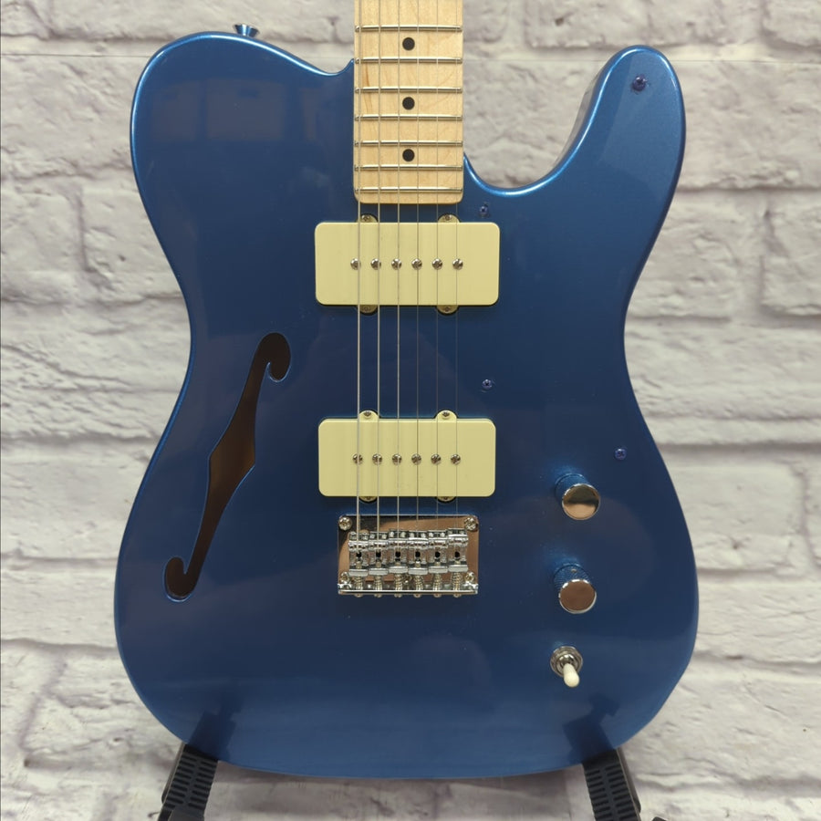 Squier by Fender Paranormal Cabronita Telecaster Thinline Electric Guitar - Lake Placid Blue