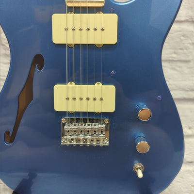 Squier by Fender Paranormal Cabronita Telecaster Thinline Electric Guitar - Lake Placid Blue