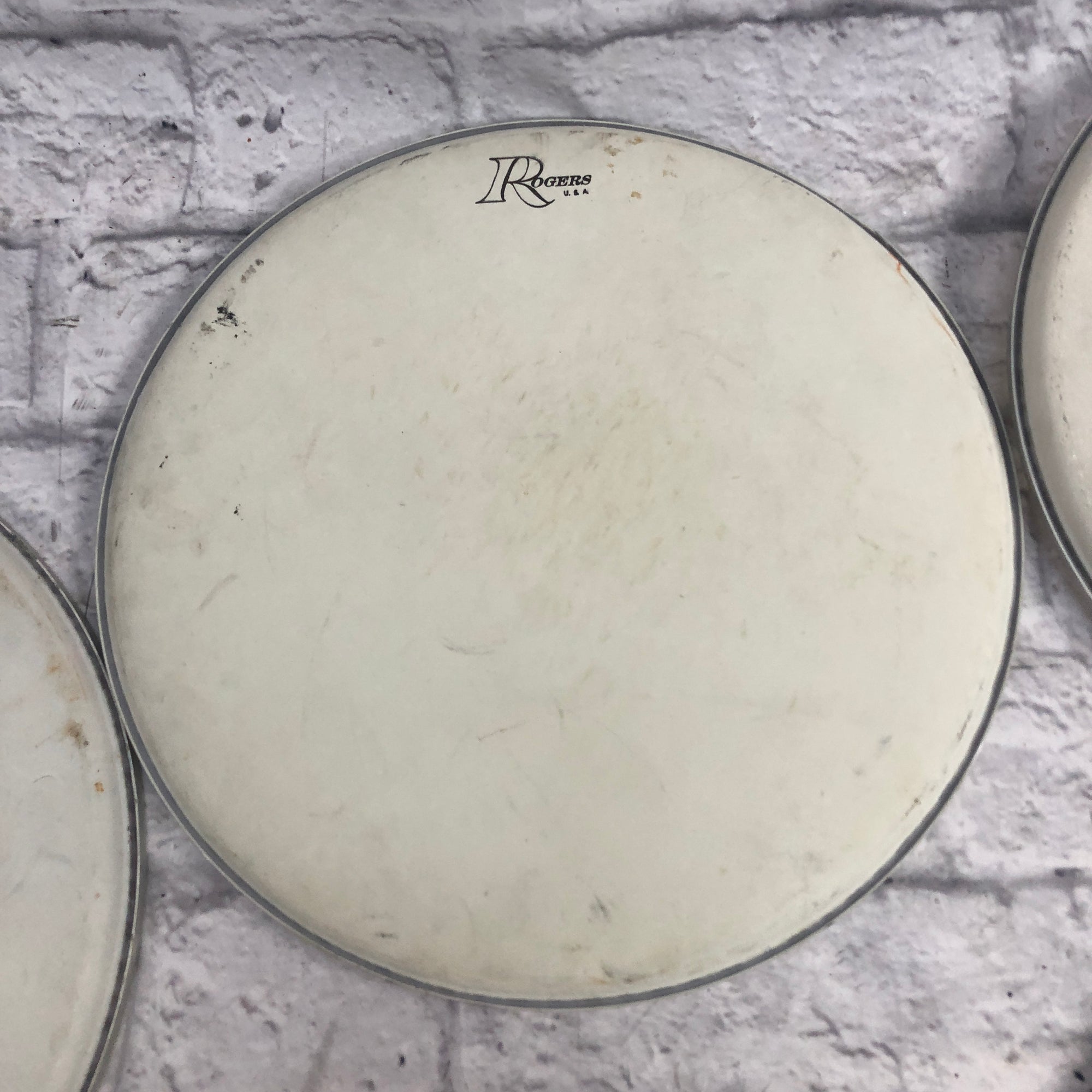 Vintage Rogers Drum Head Lot