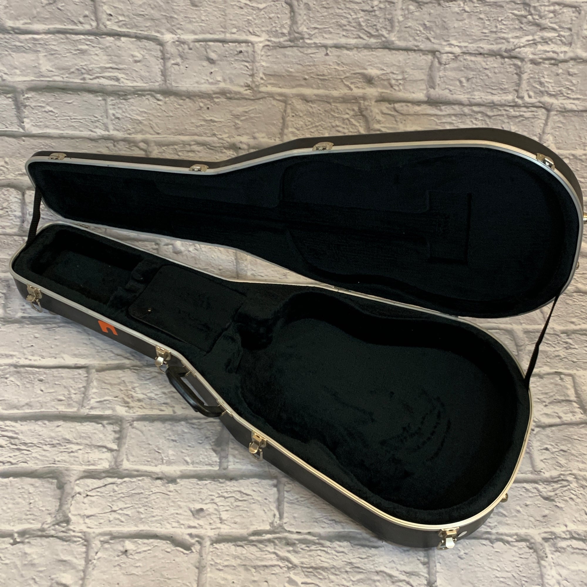 Unknown Acoustic Guitar Molded Plastic Hard Shell Case