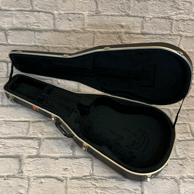 Unknown Acoustic Guitar Molded Plastic Hard Shell Case