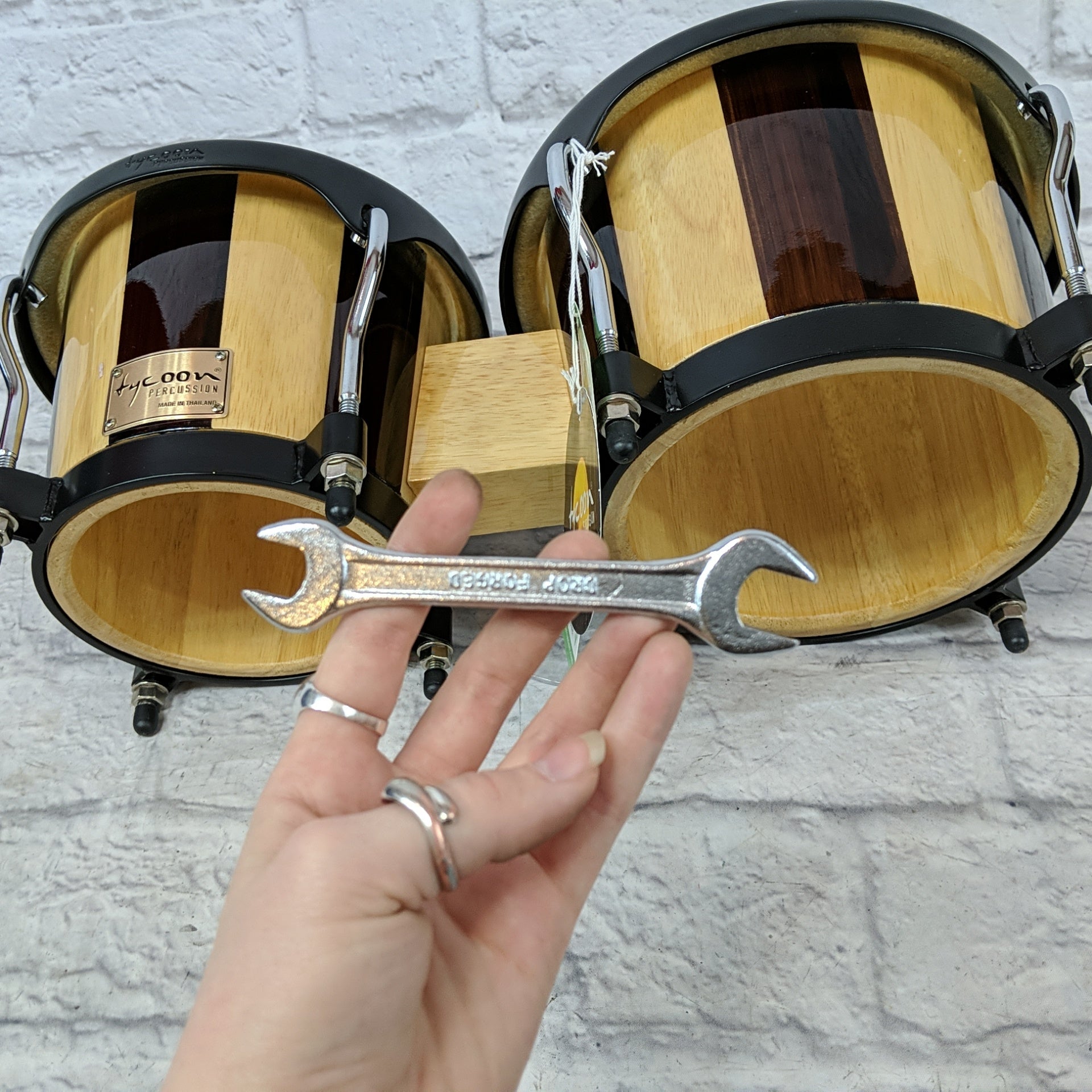Tycoon TB-80 B RE 7" and 8.5" Artist Series Retro Finish Bongos - New Old Stock!