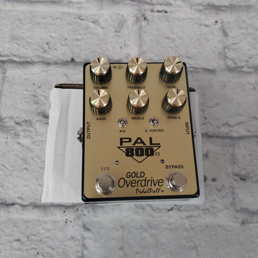 PedalPalFx PAL 800 V3 Gold Overdrive Pedal