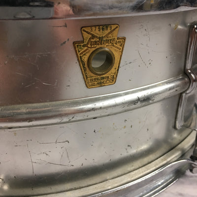 Vintage 14 x 5.5 Ludwig Acrolite Snare Drum 1966 Keystone