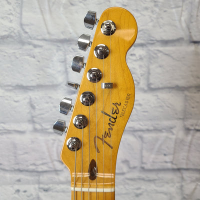 Fender American Ultra Telecaster MN PRB Electric Guitar - Plasma Red Burst
