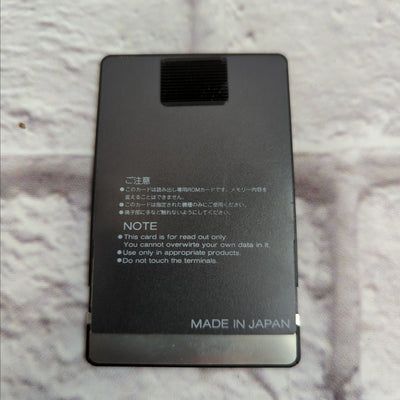 Roland SN-U110-10 Rock Drums Data Card for  U20 / U220 / U110