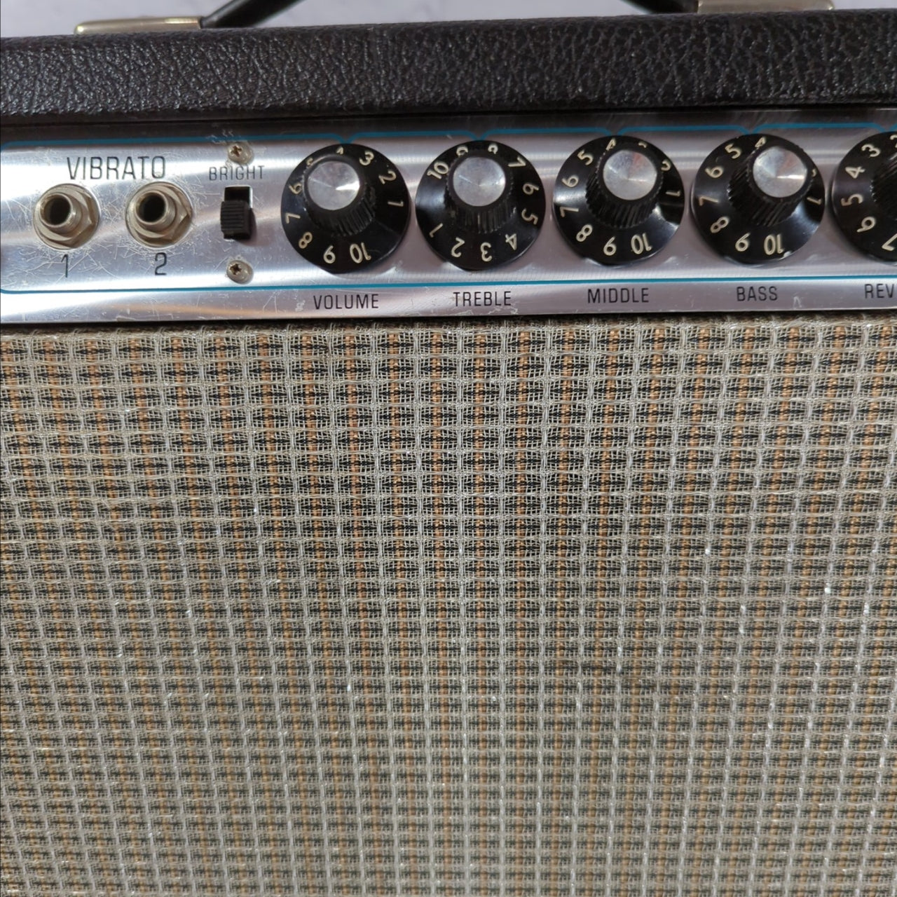 1976 Fender Silverface Twin Reverb Amp w/ casters