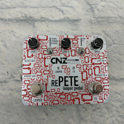 CNZ Audio Re-Pete Stereo Looper Guitar Effects Pedal, Advanced Effects, True Bypass Pedal