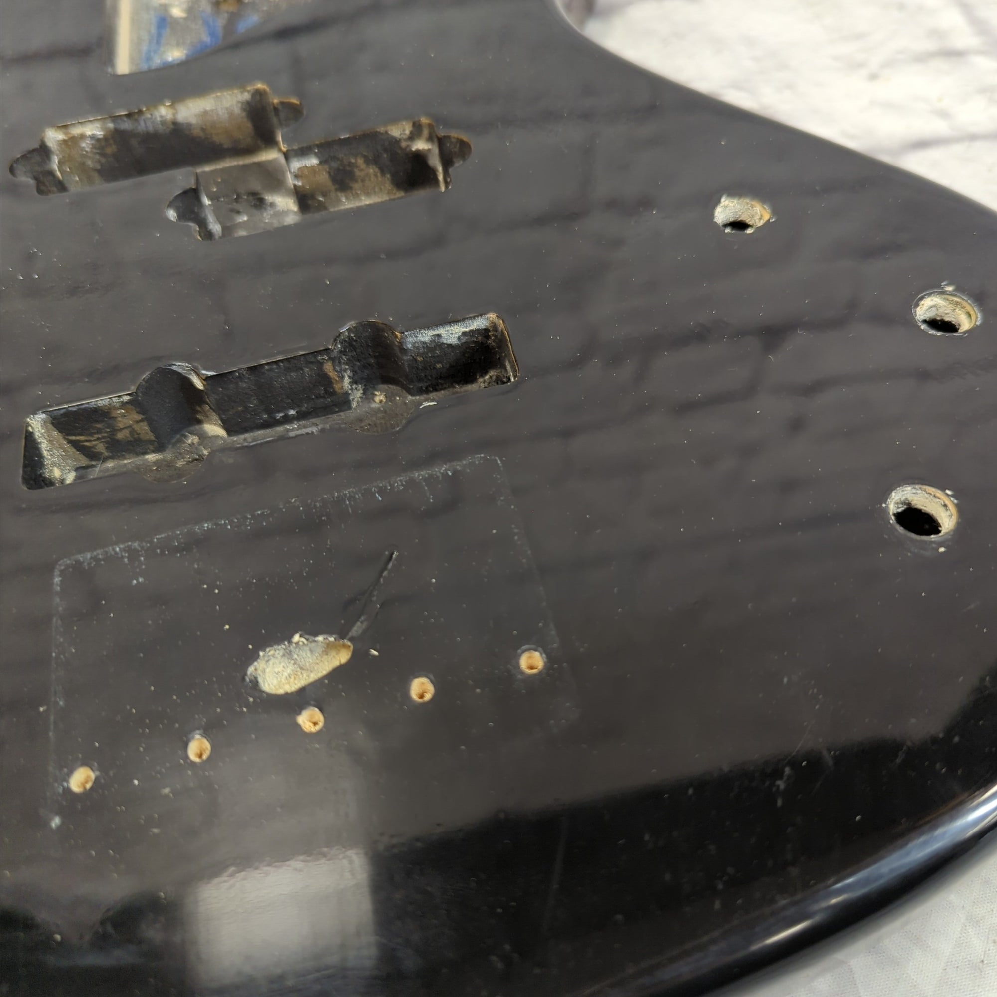 Washburn Electric PJ Bass Guitar Body - Black