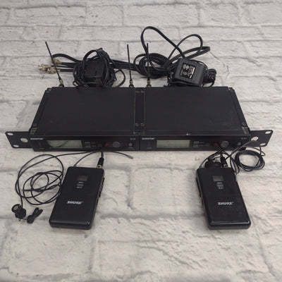Shure SLX4 SLX1 Dual Wireless Lavalier Outfit 518-542