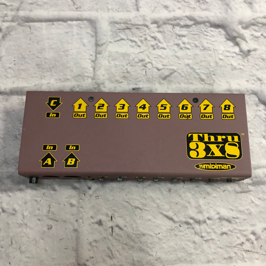 Midiman Thru 3x8  MIDI Thru Box