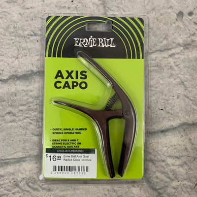 Ernie Ball Axis Dual Radius Capo - Bronze