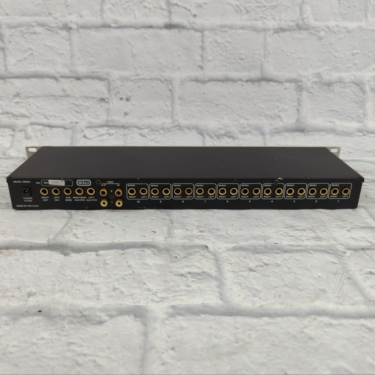 Rolls RM203 Rackmount Stereo Line Mixer