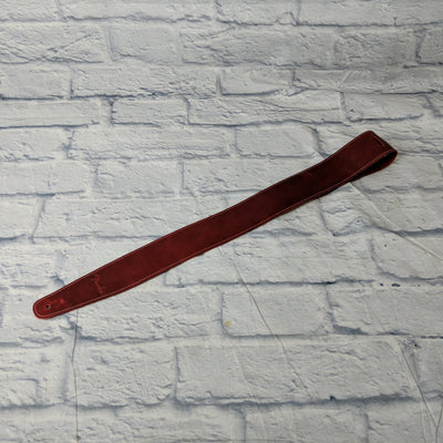 Fender Red Leather Guitar Strap