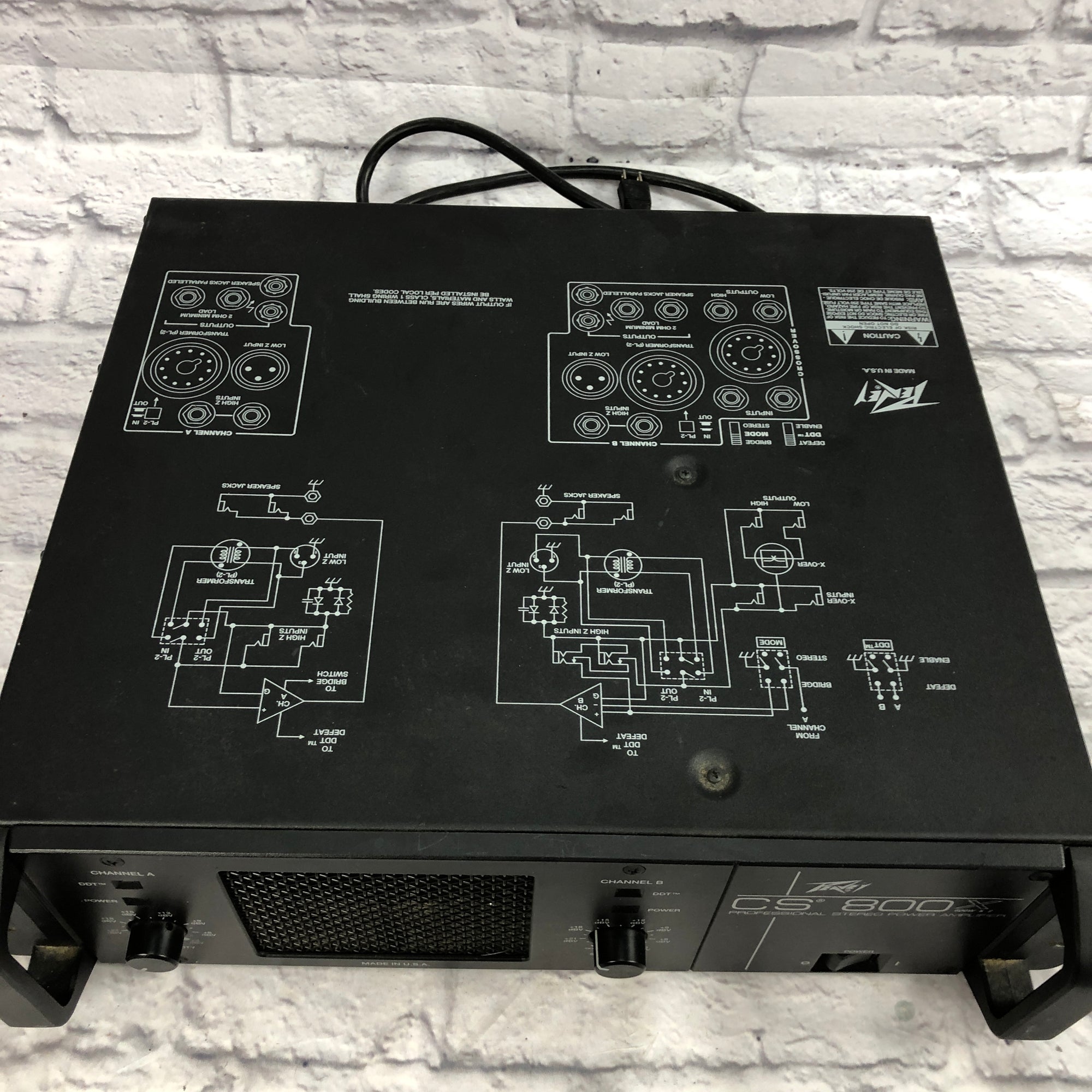 Peavey CS 800X 600W Professional Stereo Power Amplifier