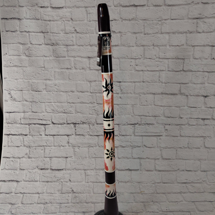 Toca DIDG-CTS Curved Didgeridoo with Tribal Sun Design