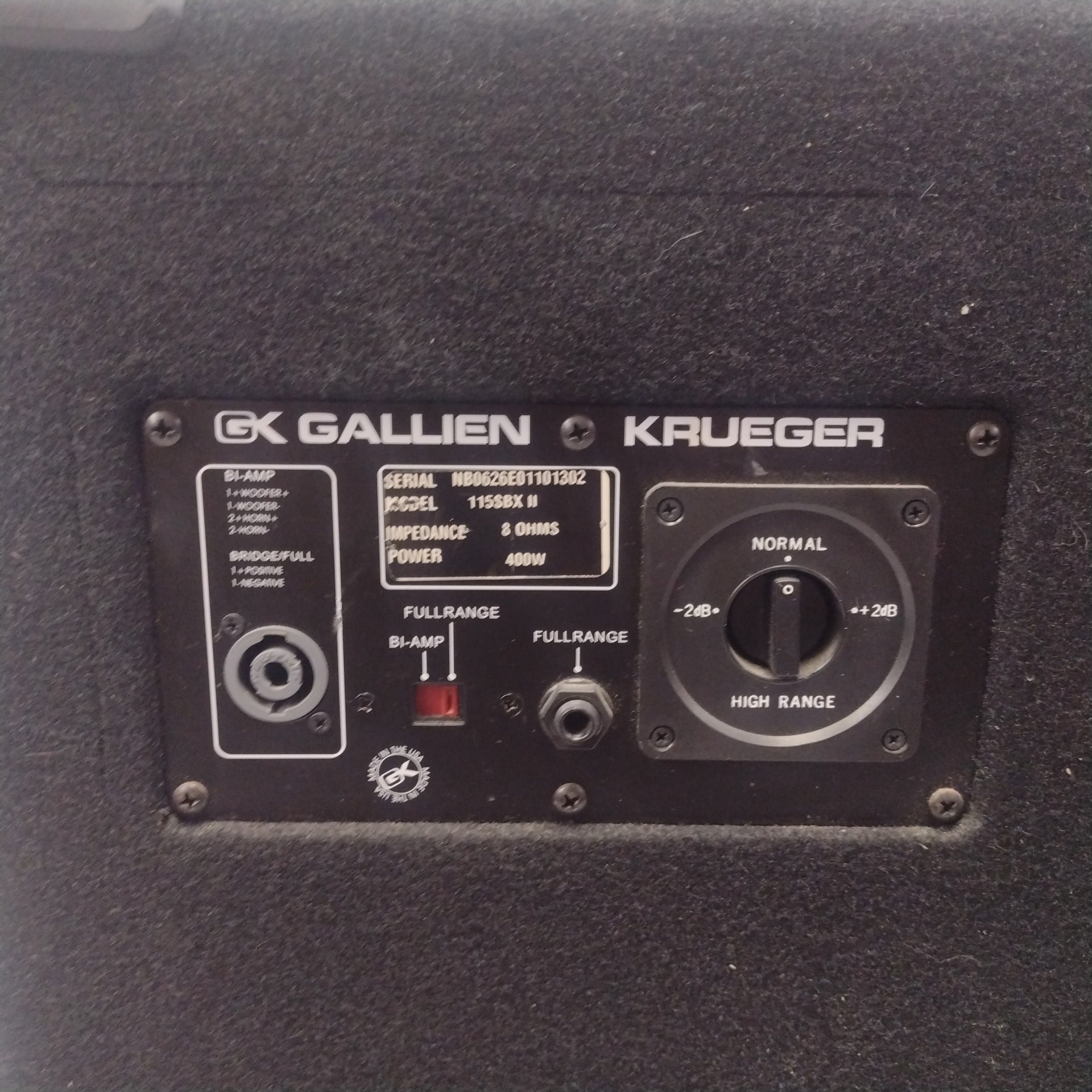 Gallien-Krueger 115SBX II Bass Cabinet