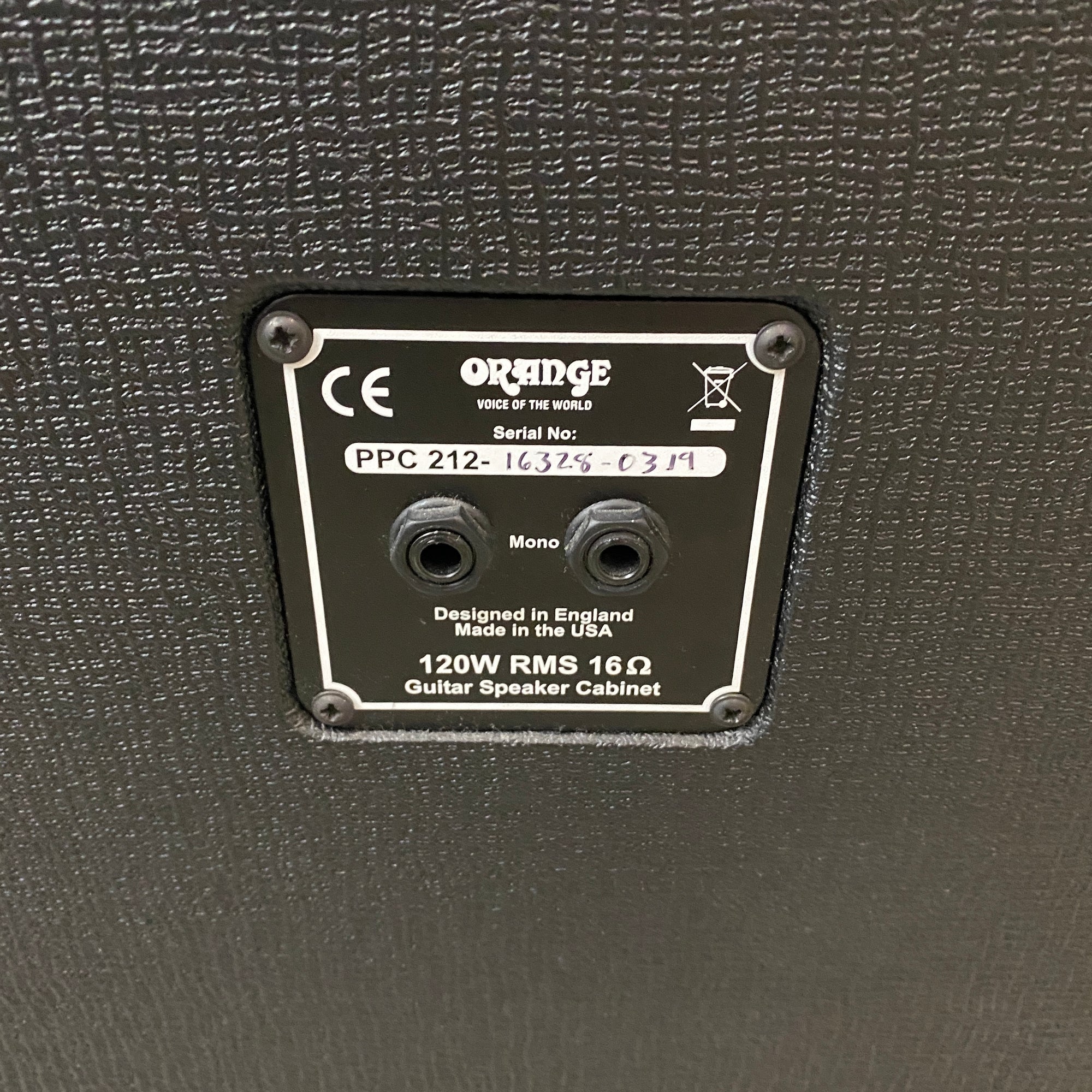 Orange Amps PPC212CB 120-Watt Closed-Back Cab