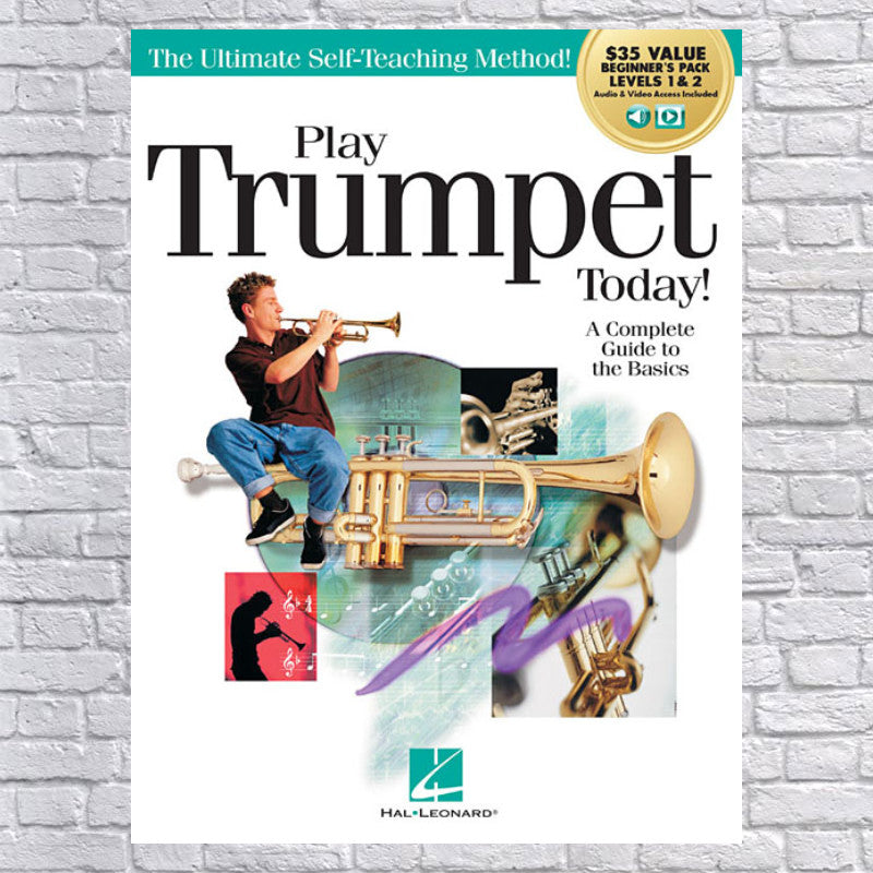 Play Trumpet Today Beginner's Pack Method Books 1 & 2 Plus Online Audio & Video