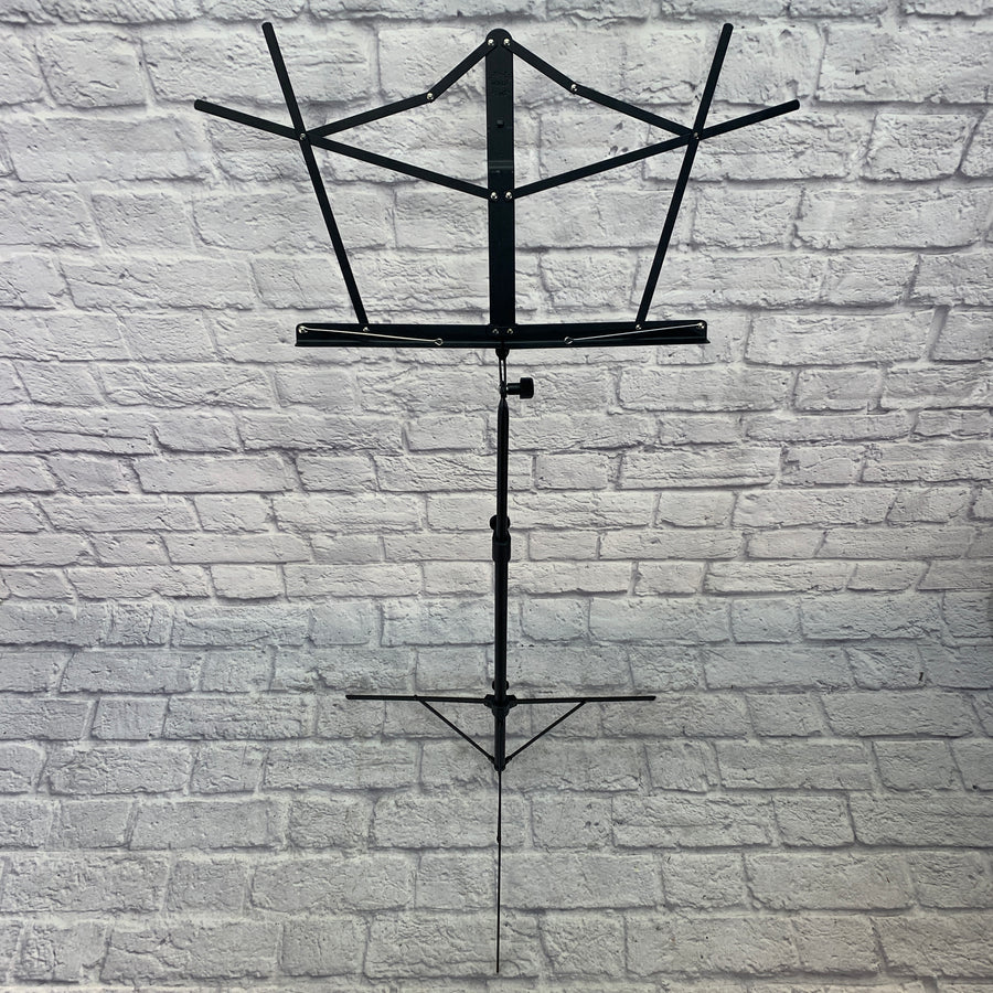 Hamilton World Stands Collapsible Black Music Stand With Case