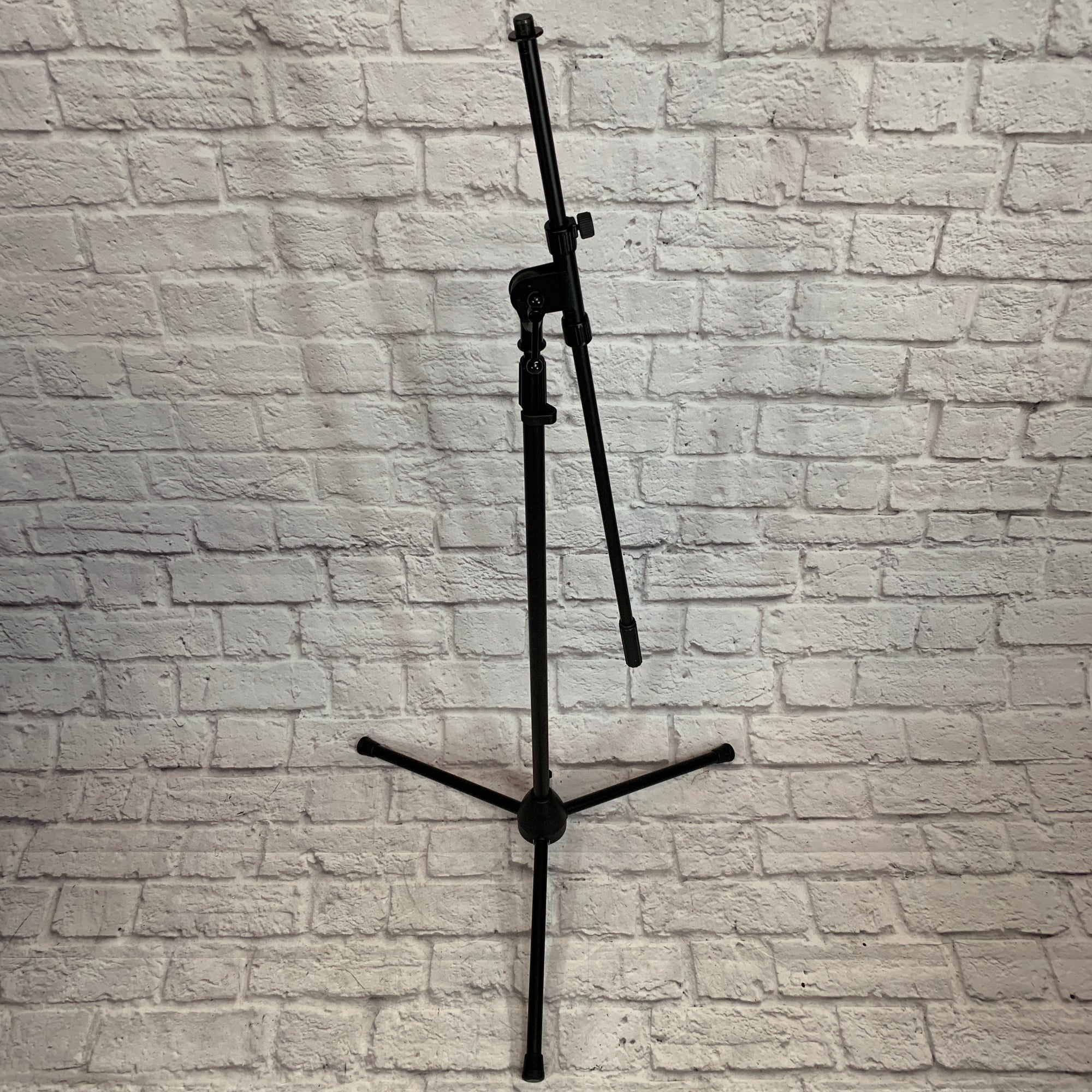 Black Tripod Microphone Boom Stand