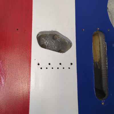 Unknown Red White Blue Telecaster Body