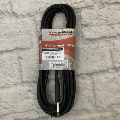 Stage Pro SPG20G 20' 1/4" Instrument Cable (Black Ends)