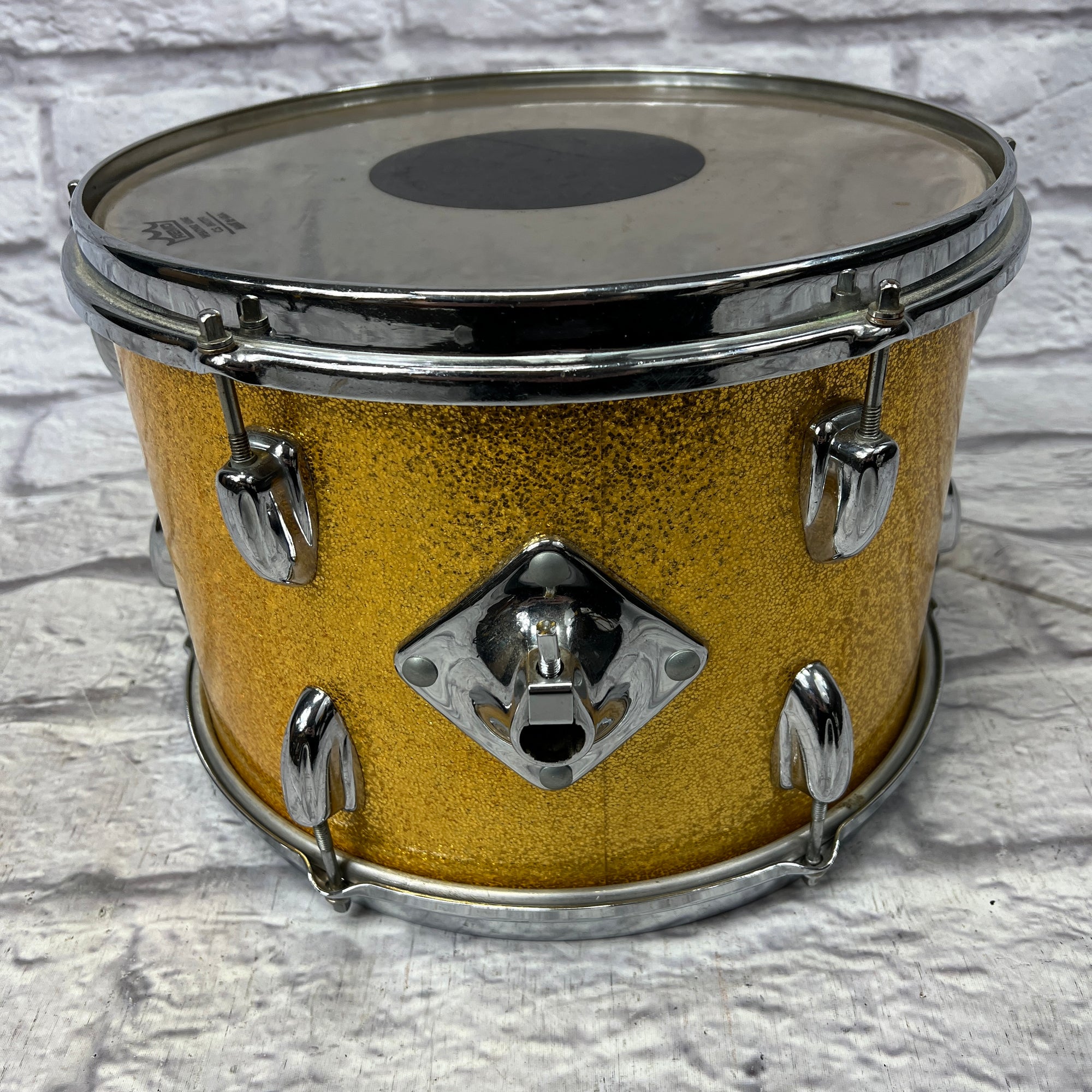 1966 Slingerland 13x9 13x9" Gold Sparkle Rack Tom