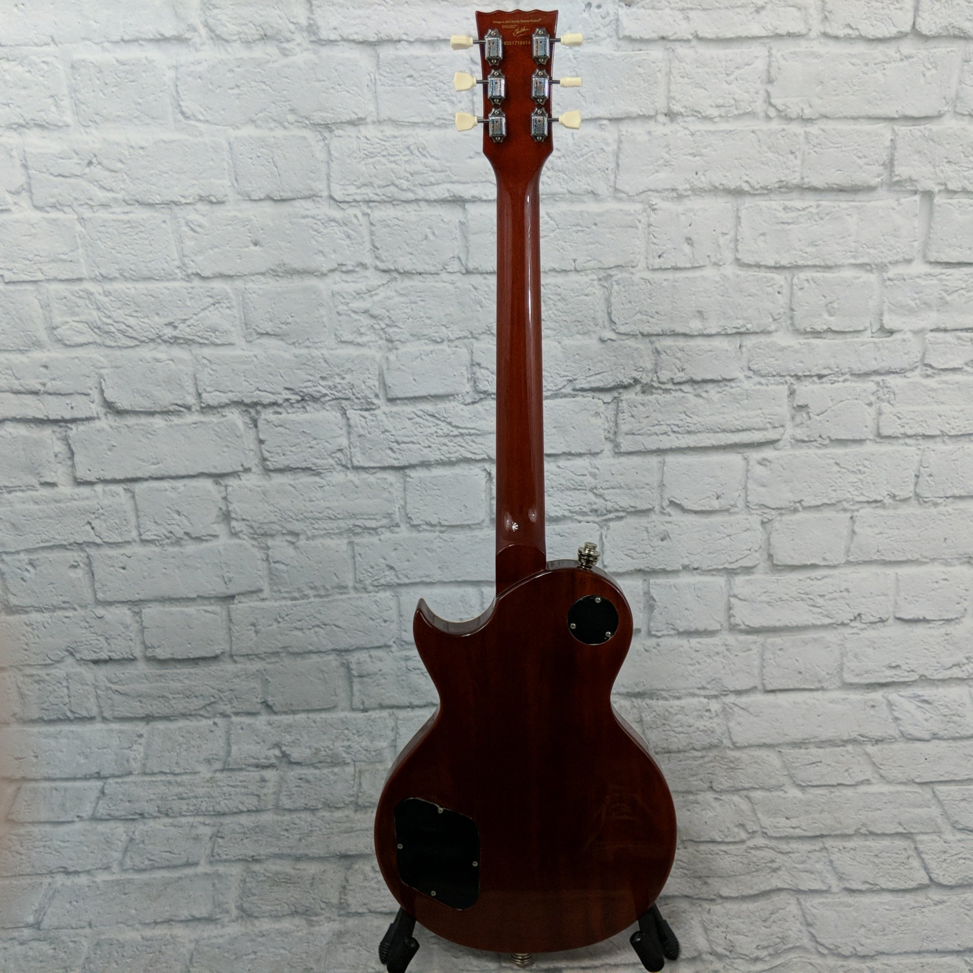 その他 012.Vintage Vintage V100AFD Reissued, Flamed Amber | Gear4music demo