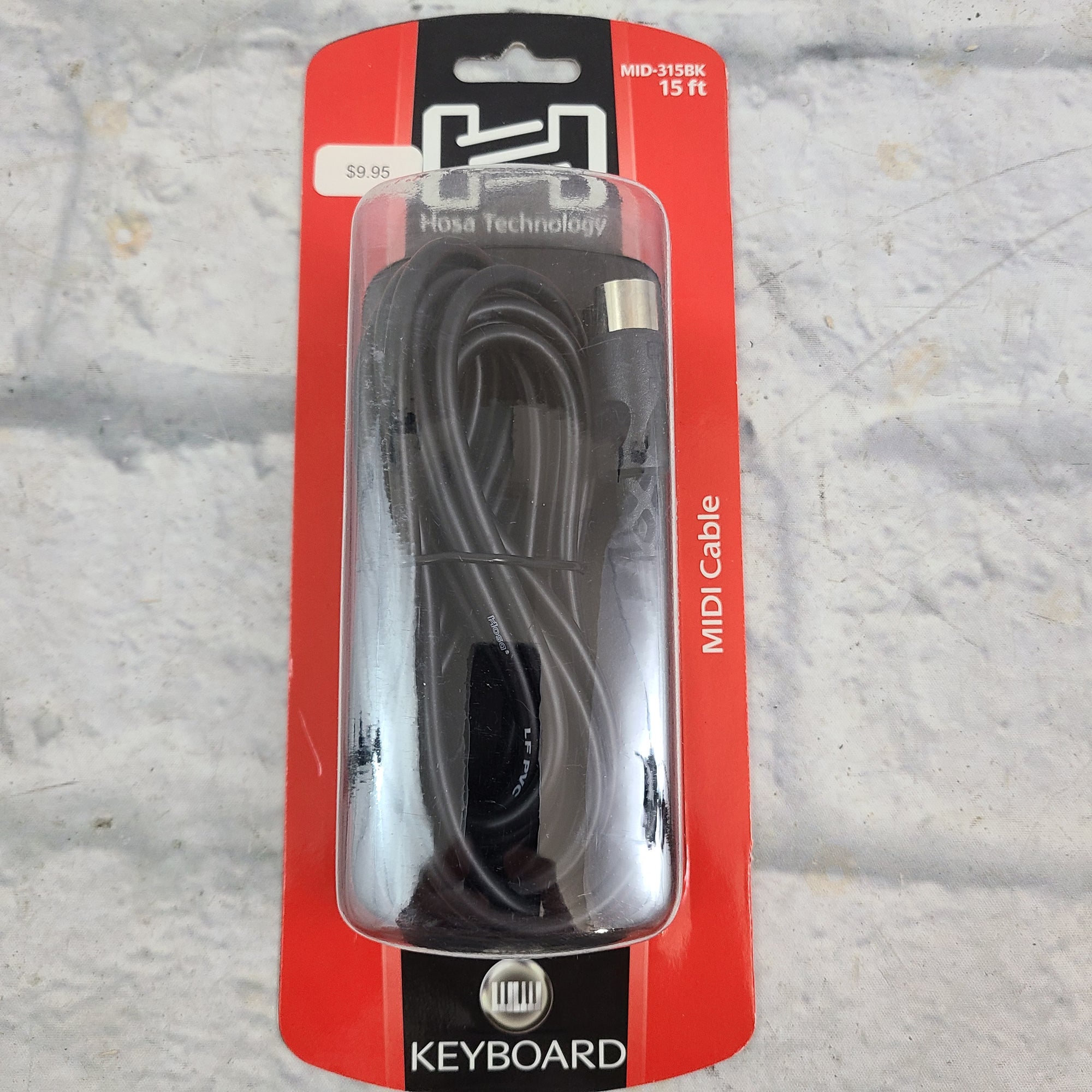 Hosa 315BK 15FT Midi Cable