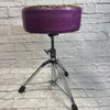 Pork Pie Leopard Print Purple Sparkle Drum Throne