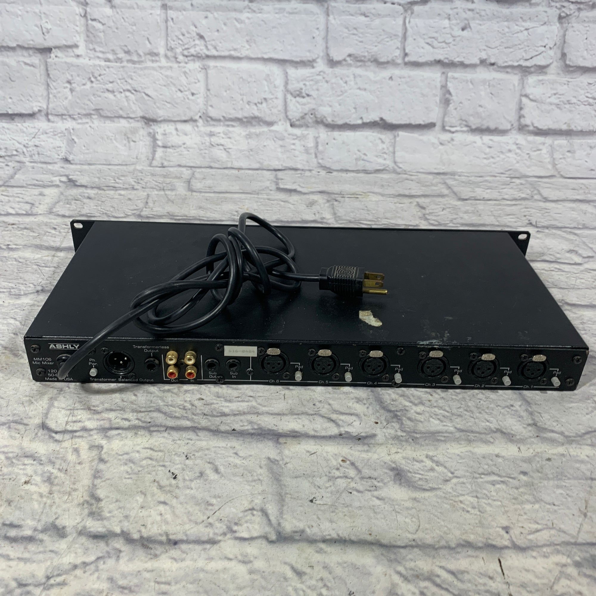 Ashly MM106 6 Channel Microphone Mixer