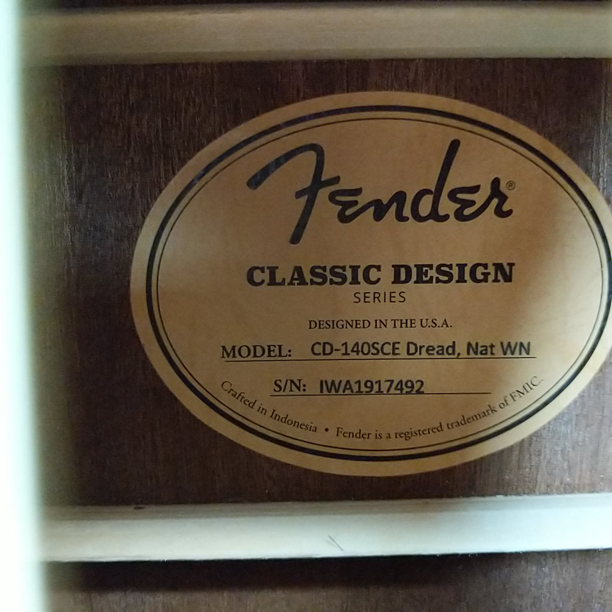 Fender CD 140SCE