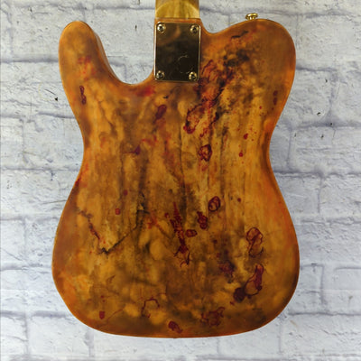 Unknown Tele Style Solid Body Artistic Refinish