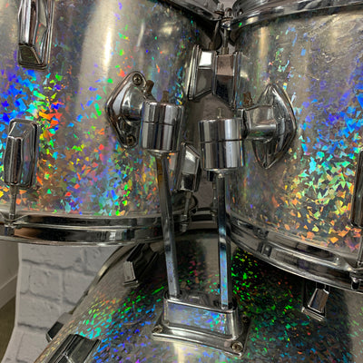 4pc MIJ Drum Kit Holographic Sparkle Wrap Drum Kit