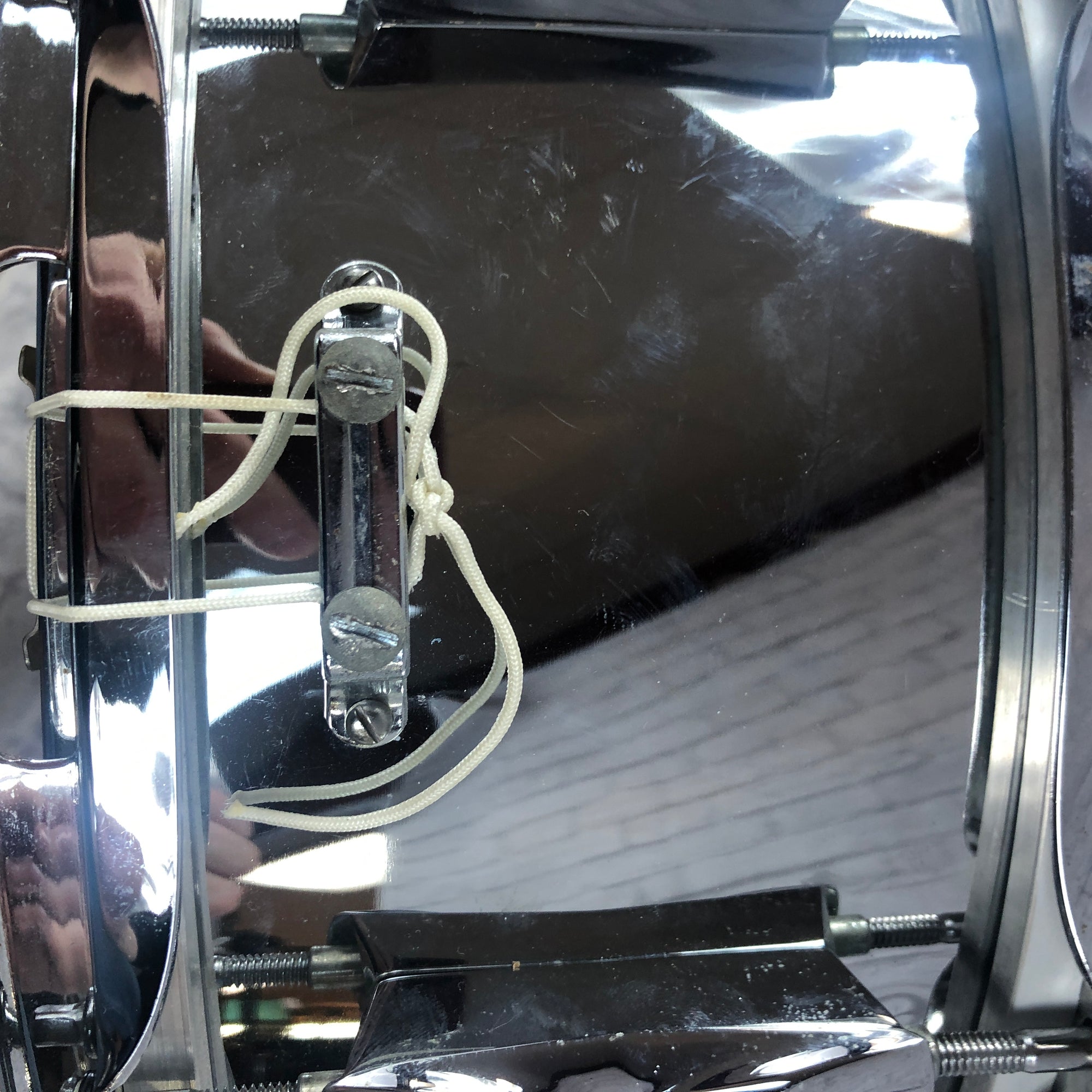 Vintage 1980s Premier 14 APK  Chrome Over Aluminum Snare Drum