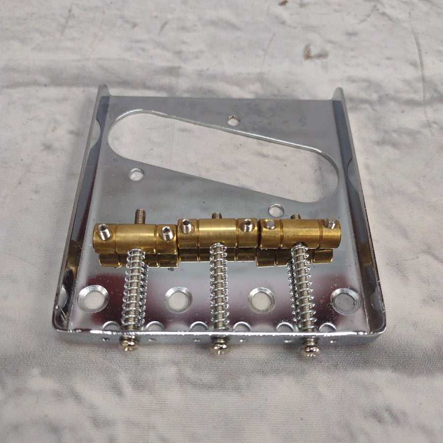 Unknown Telecaster Bridge with 3 Brass Saddles