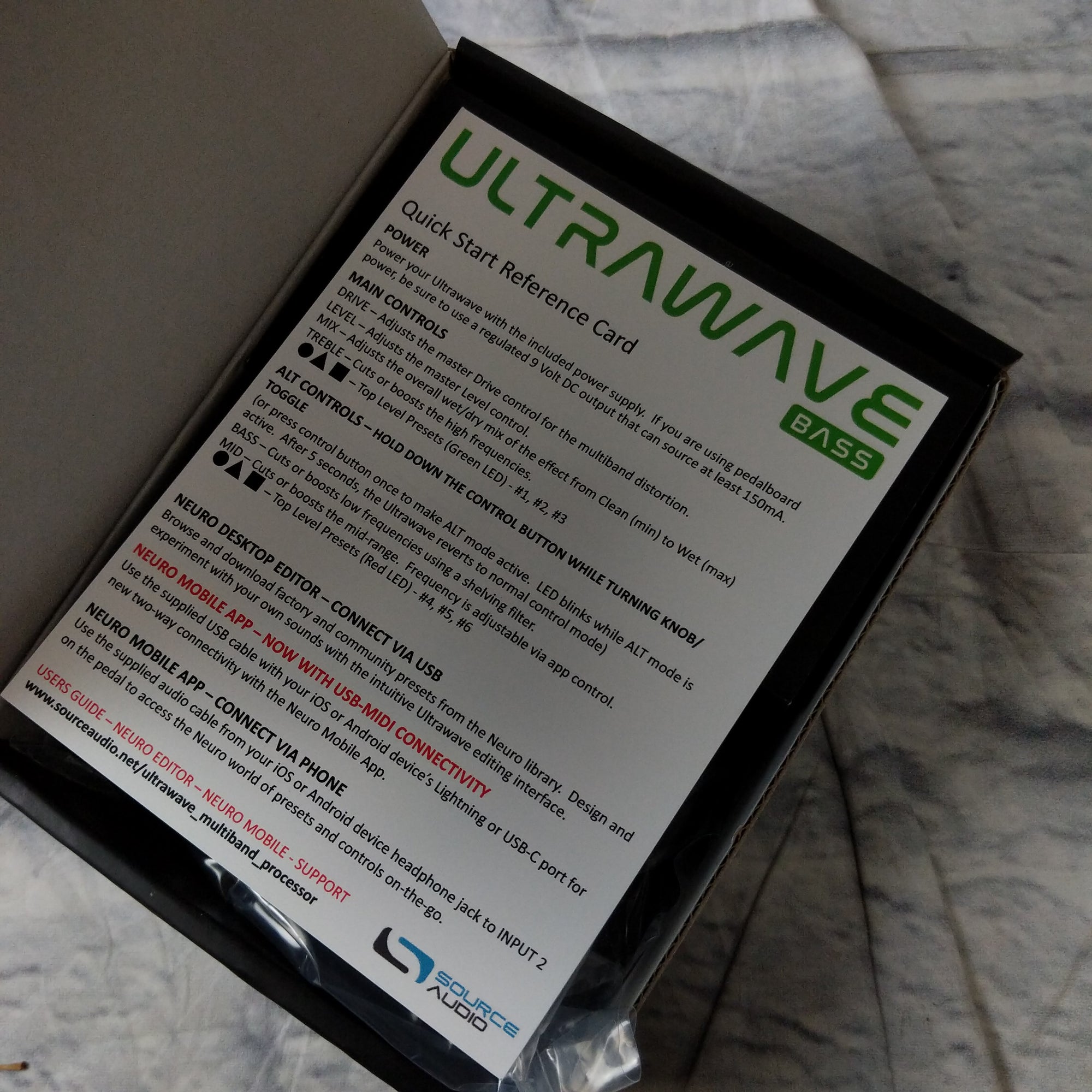 Source Audio ultra wave bass Amp Modeling Pedal