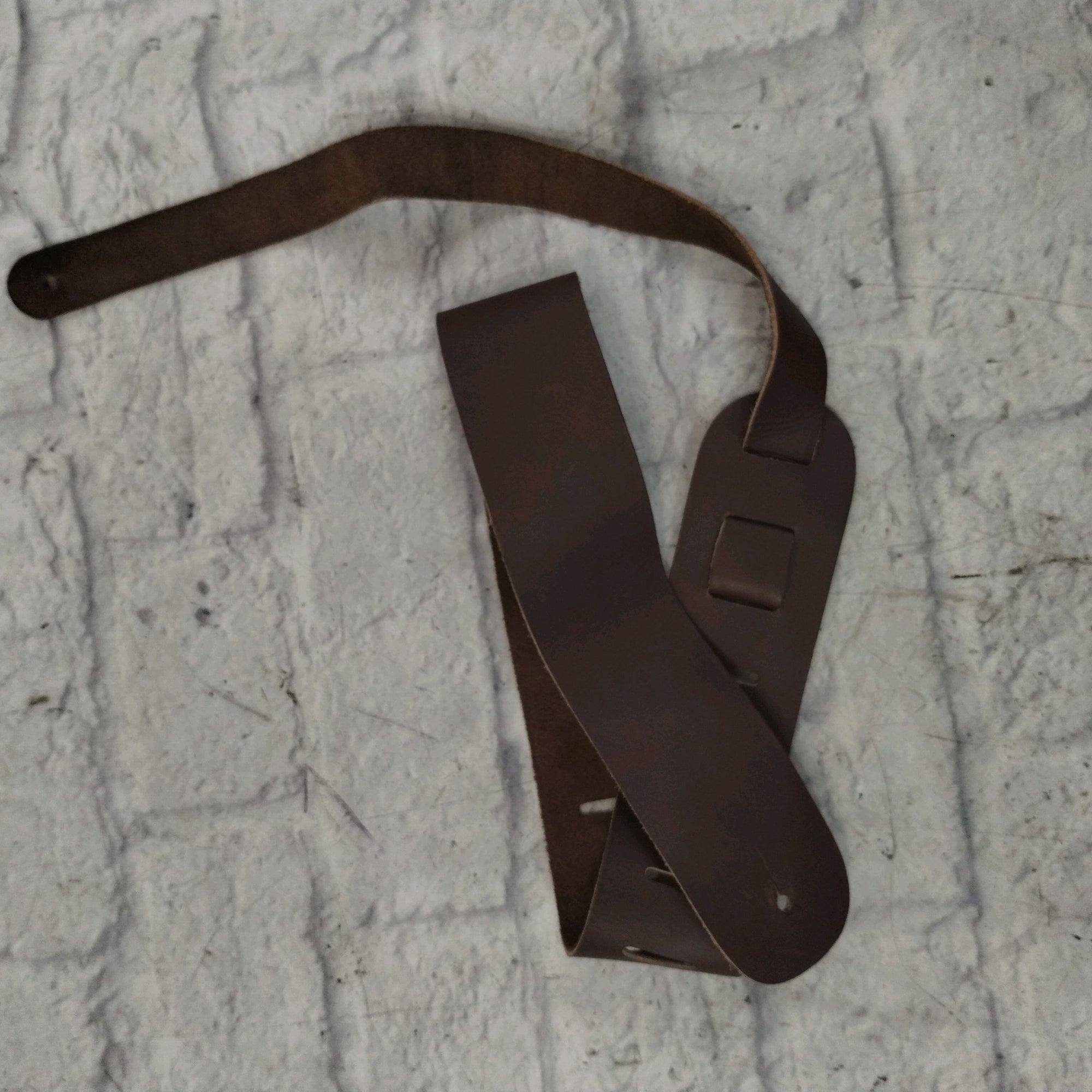 Unknown Brown Leather Guitar Strap