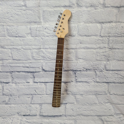 No Name Fretted Maple w/ Rosewood Fretboard S-Style Bolt On Electric Guitar Neck w/Tuners