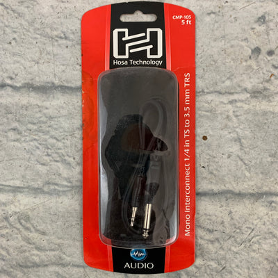 Hosa CMP-105 Mono 1/4" to Stereo 1/8" Cable 5ft