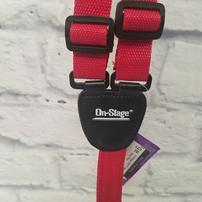 OnStage GSA70 Ukulele Strap Red