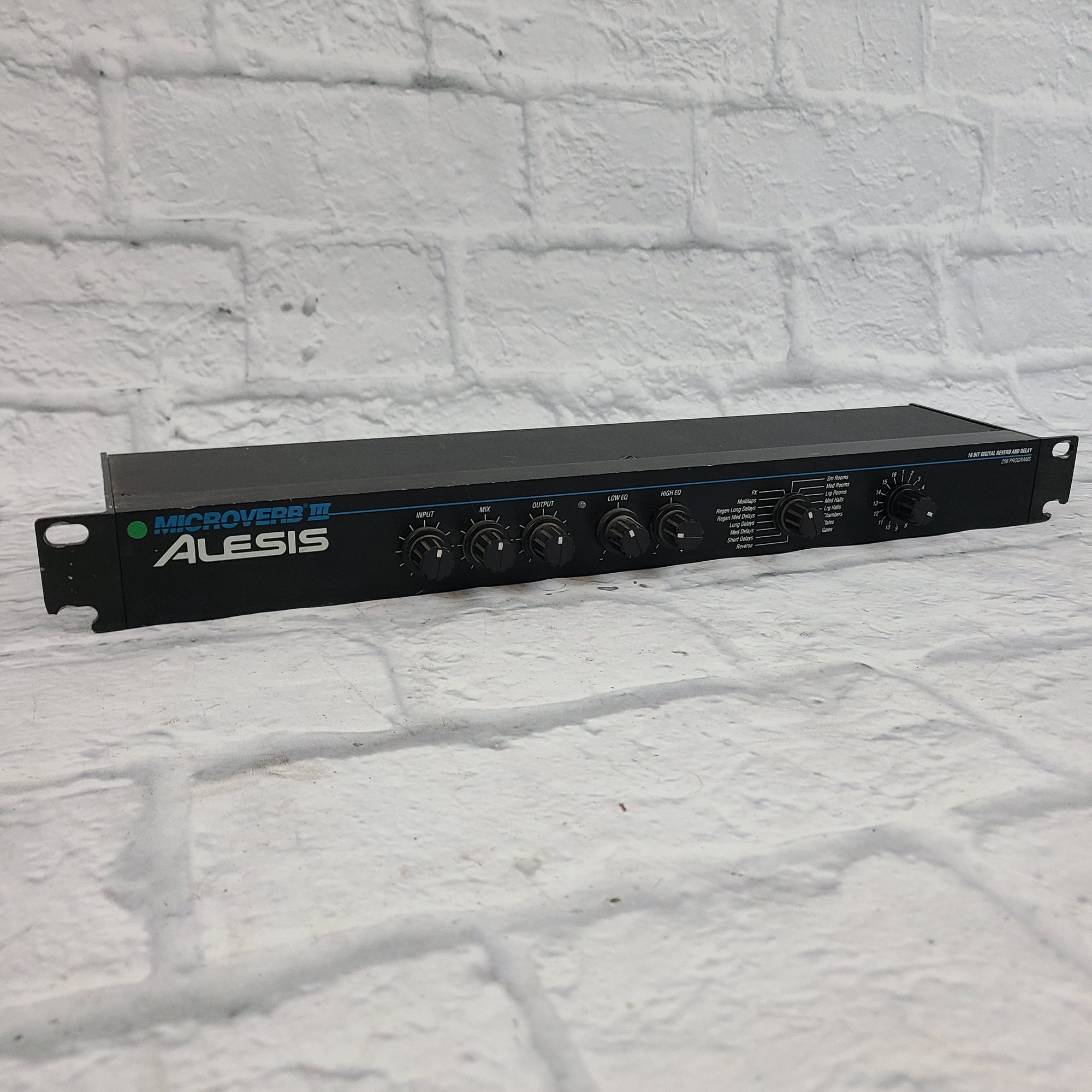 Alesis Reverb Rack Alesis Microverb III Rack Unit w/ Aftermarket PSU - Evolution Music